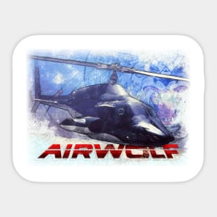 Sketchy Airwolf Sticker